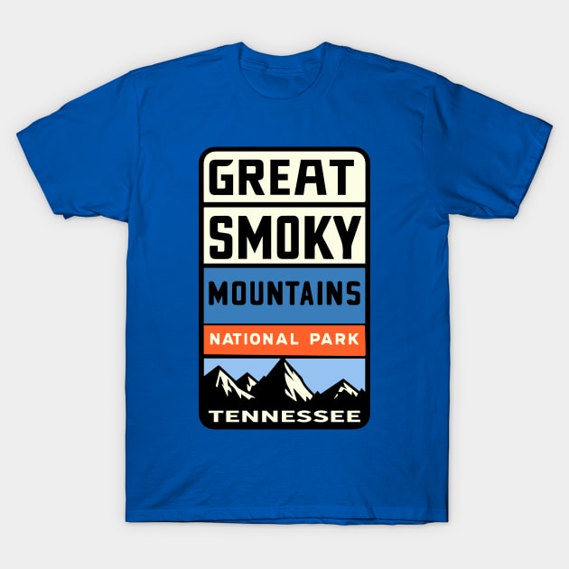 Great Smoky Mountains National Park Aged Look T-Shirt by Alexander Luminova